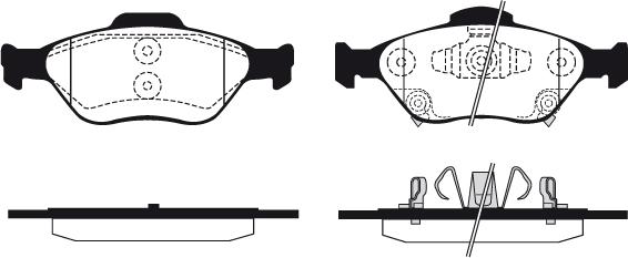 Raicam RA.0708.1 - Тормозные колодки, дисковые, комплект autosila-amz.com