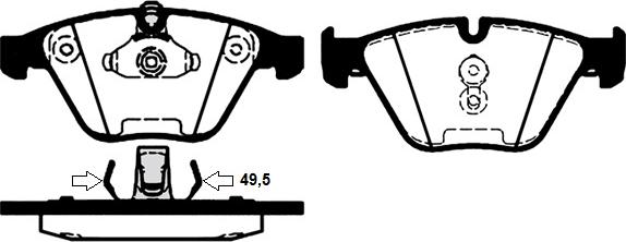 Raicam RA.0789.5 - Тормозные колодки, дисковые, комплект autosila-amz.com