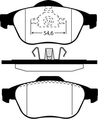 Starline BD S795P - Тормозные колодки, дисковые, комплект autosila-amz.com