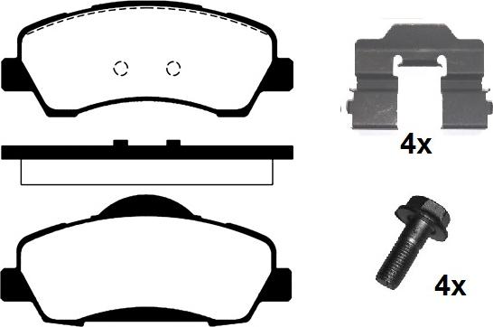 Raicam RA.1026.0K1 - Тормозные колодки, дисковые, комплект autosila-amz.com