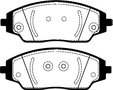 GMC 2572201 - Тормозные колодки, дисковые, комплект autosila-amz.com