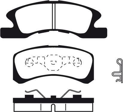 Japanparts JPA609AF - Тормозные колодки, дисковые, комплект autosila-amz.com