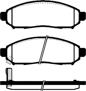 Remsa 21162.01 - Тормозные колодки, дисковые, комплект autosila-amz.com