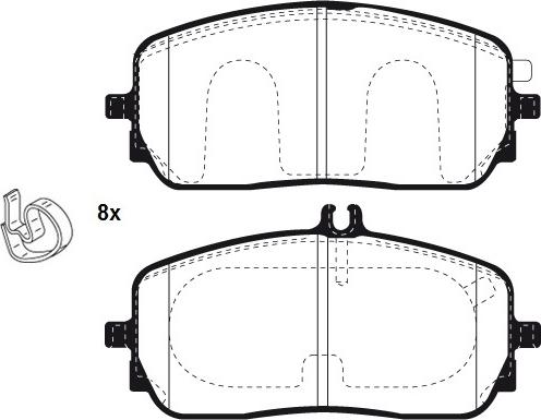 Raicam RA.1258.0 - Тормозные колодки, дисковые, комплект autosila-amz.com