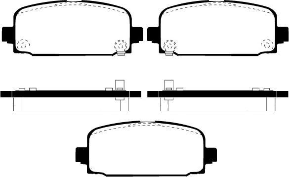 Allied Nippon ADB32860 - Тормозные колодки, дисковые, комплект autosila-amz.com