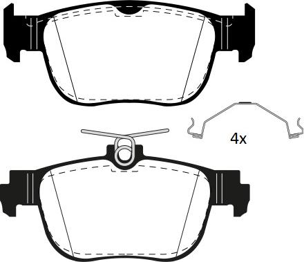 Raicam RA.1279.1 - Тормозные колодки, дисковые, комплект autosila-amz.com