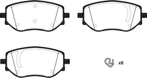 Raicam RA.1277.0 - Тормозные колодки, дисковые, комплект autosila-amz.com