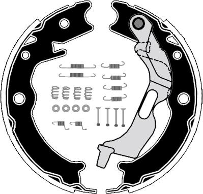 Raicam RA29971 - Комплект тормозов, ручник, парковка autosila-amz.com
