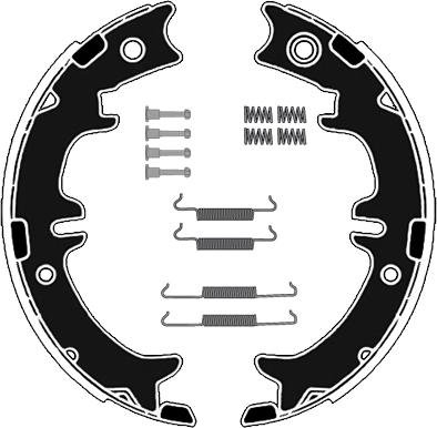 Raicam RA28861 - Комплект тормозов, ручник, парковка autosila-amz.com