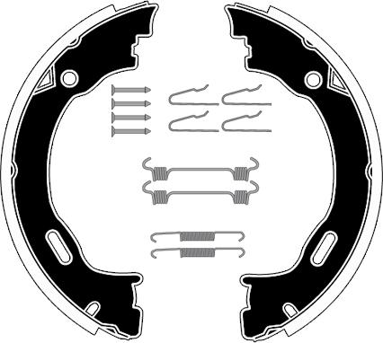 Raicam RA28821 - Комплект тормозов, ручник, парковка autosila-amz.com