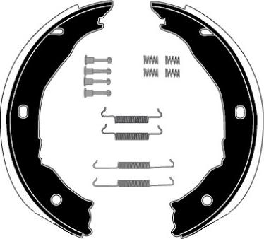 Raicam RA28361 - Комплект тормозов, ручник, парковка autosila-amz.com