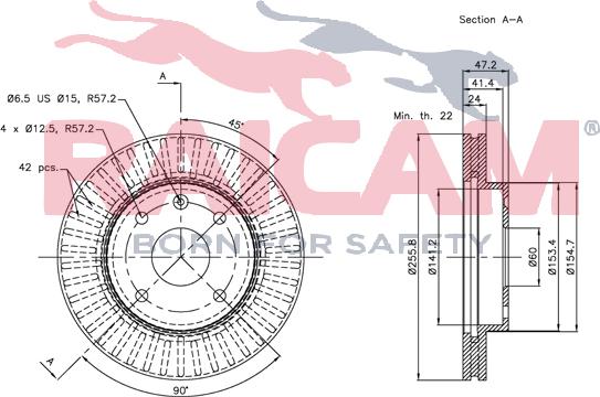 Raicam RD00979 - Тормозной диск autosila-amz.com