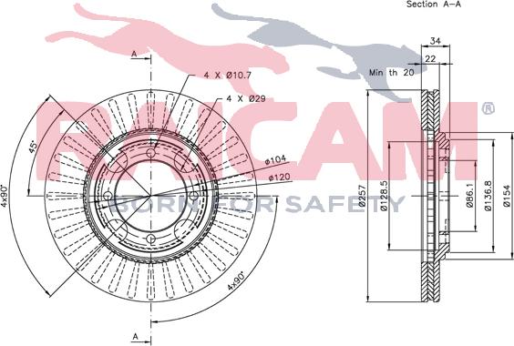 Raicam RD00506 - Тормозной диск autosila-amz.com