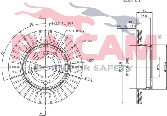 Raicam RD00060 - Тормозной диск autosila-amz.com