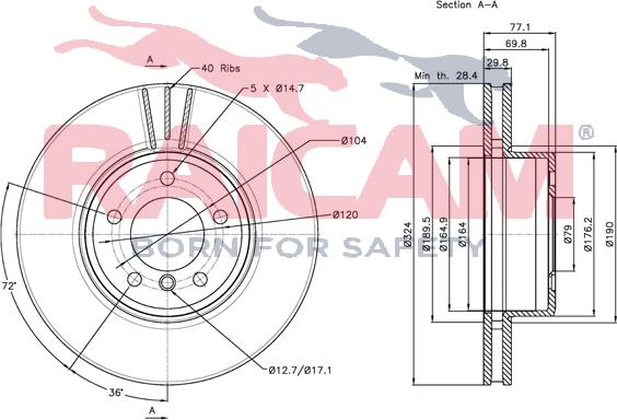 Raicam RD00086 - Тормозной диск autosila-amz.com