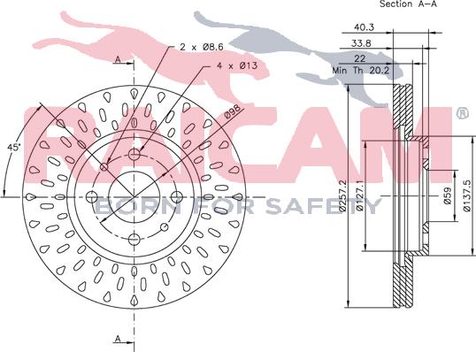 Raicam RD00200 - Тормозной диск autosila-amz.com