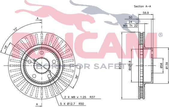 Raicam RD00752 - Тормозной диск autosila-amz.com