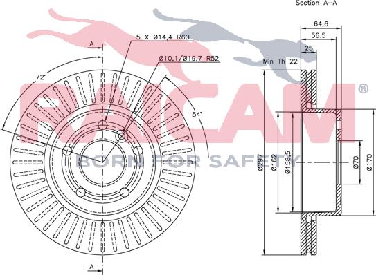 Raicam RD00717 - Тормозной диск autosila-amz.com