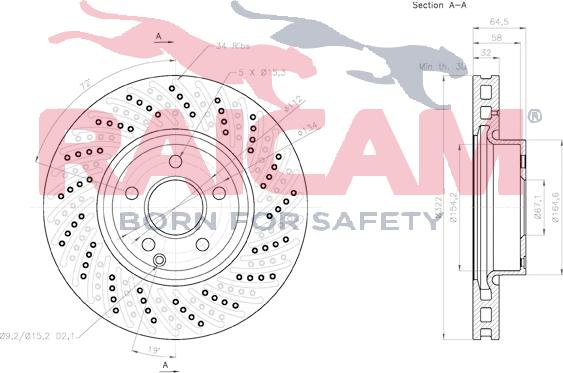 Raicam RD01075 - Тормозной диск autosila-amz.com