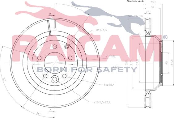 Raicam RD01189 - Тормозной диск autosila-amz.com