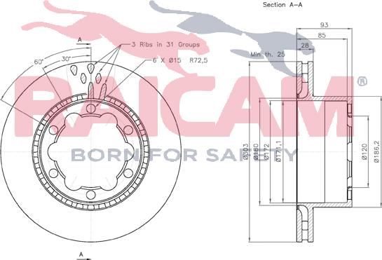 Raicam RD01127 - Тормозной диск autosila-amz.com