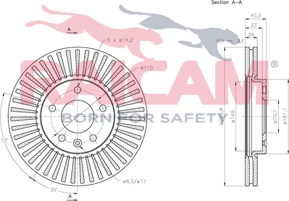 Raicam RD01391 - Тормозной диск autosila-amz.com