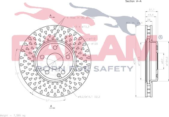 Raicam RD01361 - Тормозной диск autosila-amz.com