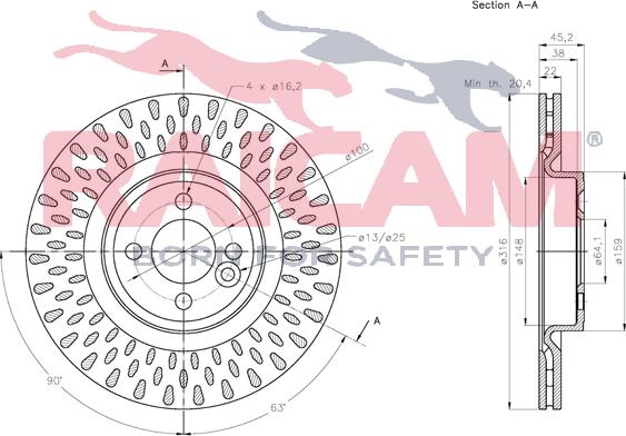 Raicam RD01374 - Тормозной диск autosila-amz.com