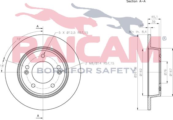 Raicam RD01230 - Тормозной диск autosila-amz.com