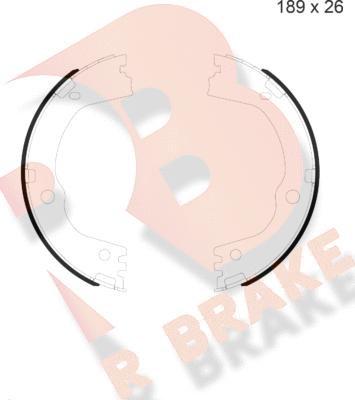R Brake 79RBPB4054 - Комплект тормозов, ручник, парковка autosila-amz.com