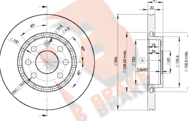 R Brake 78RBD29046 - Тормозной диск autosila-amz.com