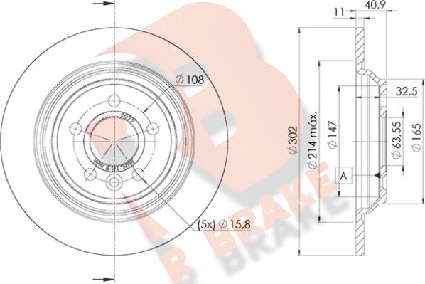 R Brake 78RBD29077 - Тормозной диск autosila-amz.com