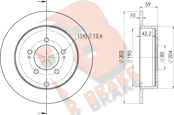 R Brake 78RBD24650 - Тормозной диск autosila-amz.com