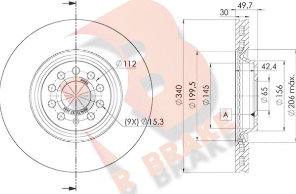 R Brake 78RBD26085 - Тормозной диск autosila-amz.com