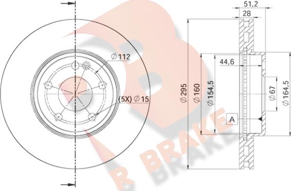 R Brake 78RBD20122 - Тормозной диск autosila-amz.com