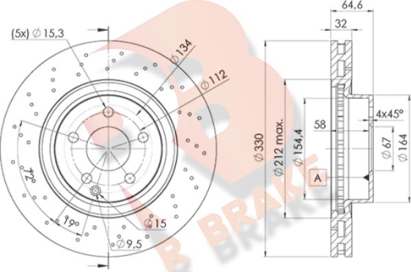 R Brake 78RBD22592 - Тормозной диск autosila-amz.com