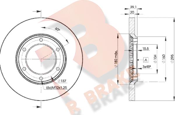 R Brake 78RBD27000 - Тормозной диск autosila-amz.com