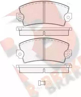 R Brake RB0102 - Тормозные колодки, дисковые, комплект autosila-amz.com