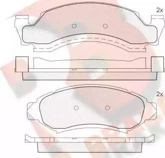 R Brake RB1400 - Тормозные колодки, дисковые, комплект autosila-amz.com