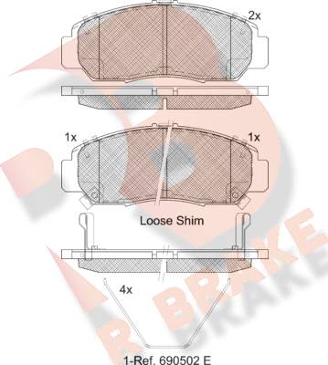 Remsa 0747.02 - Тормозные колодки, дисковые, комплект autosila-amz.com