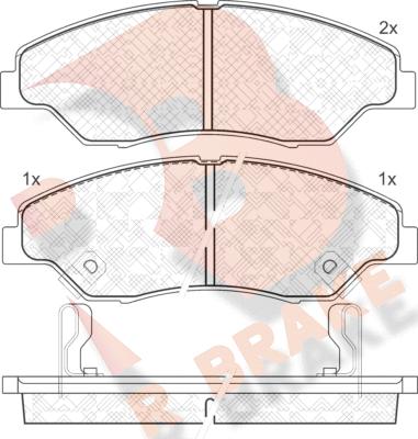 R Brake RB1370 - Тормозные колодки, дисковые, комплект autosila-amz.com