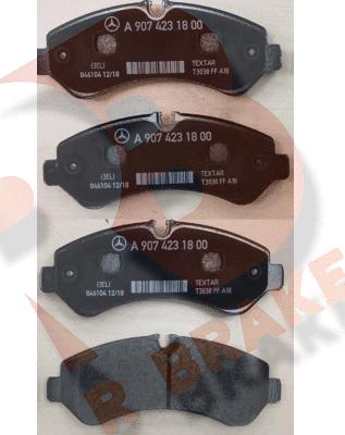 R Brake RB2362 - Тормозные колодки, дисковые, комплект autosila-amz.com