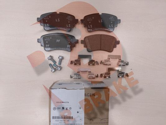 R Brake RB2256-203 - Тормозные колодки, дисковые, комплект autosila-amz.com