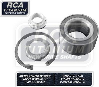 RCA France RCAK1176 - Комплект подшипника ступицы колеса autosila-amz.com