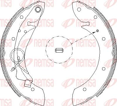 Remsa 4419.00 - Тормозные башмаки, барабанные autosila-amz.com