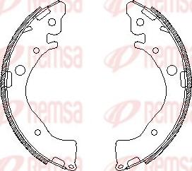 Remsa 4587.00 - Тормозные башмаки, барабанные autosila-amz.com