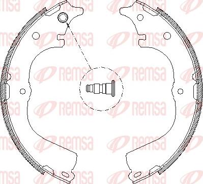 Remsa 4678.00 - Тормозные башмаки, барабанные autosila-amz.com