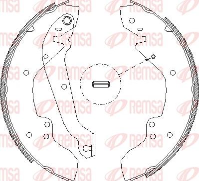 Remsa 4056.00 - Тормозные башмаки, барабанные autosila-amz.com