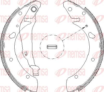 Remsa 4053.00 - Тормозные башмаки, барабанные autosila-amz.com