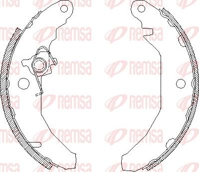 Remsa 4081.00 - Тормозные башмаки, барабанные autosila-amz.com